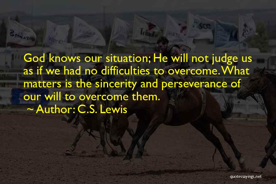 God As Judge Quotes By C.S. Lewis