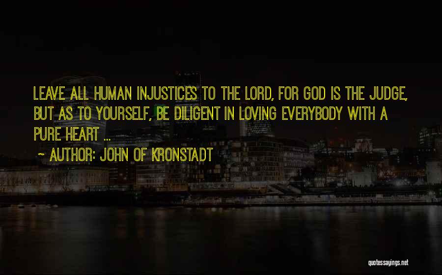 God As Judge Quotes By John Of Kronstadt