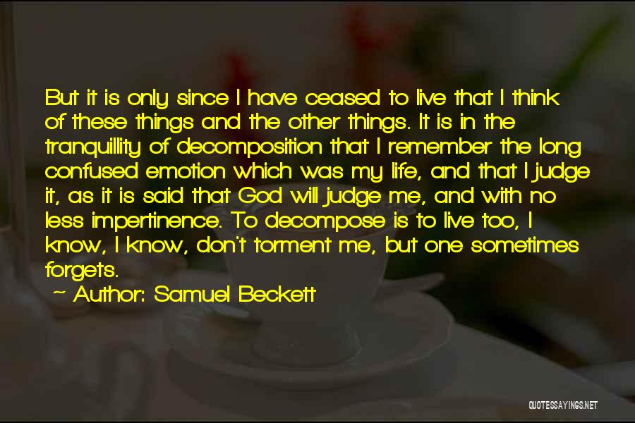 God As Judge Quotes By Samuel Beckett