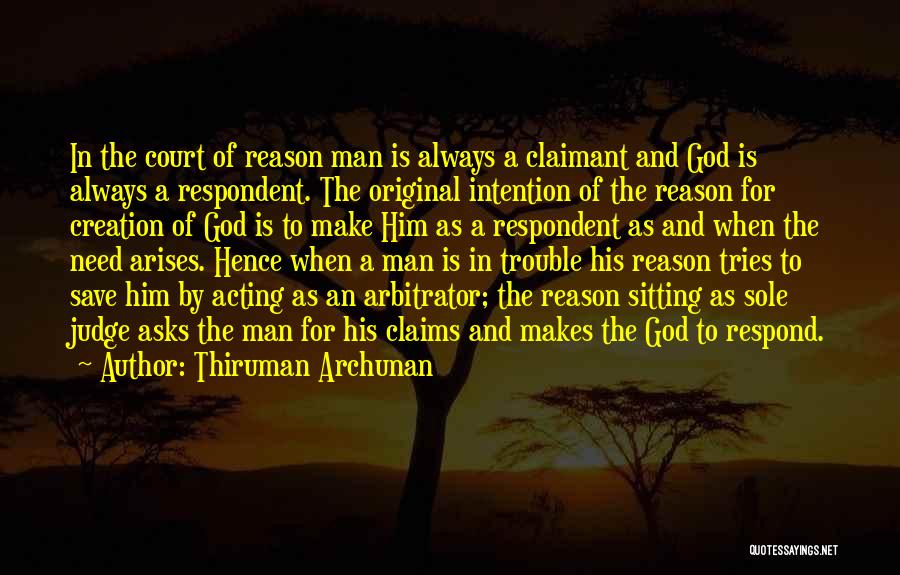 God As Judge Quotes By Thiruman Archunan