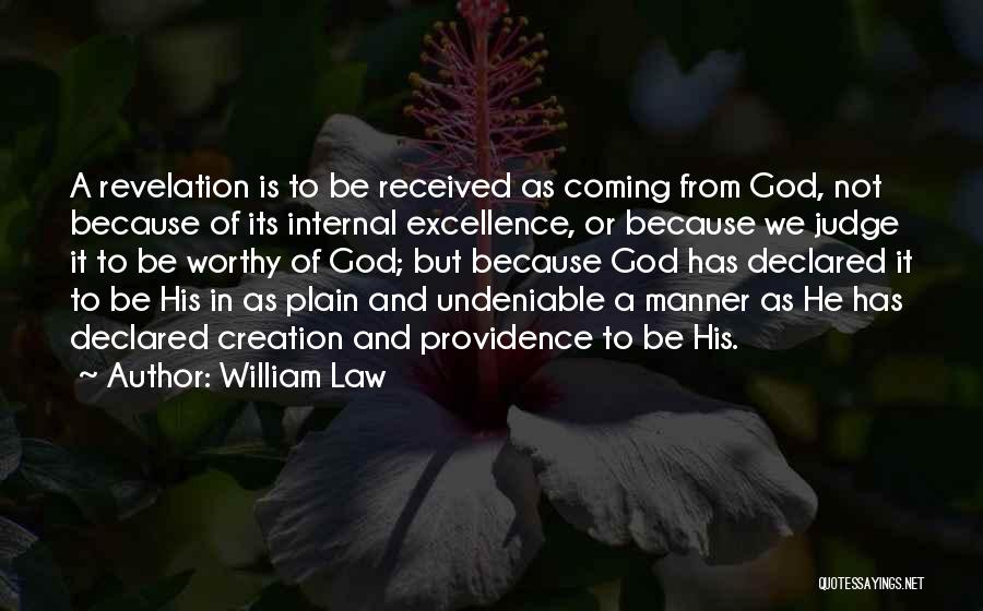 God As Judge Quotes By William Law