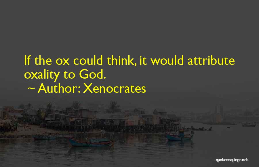 God Attributes Quotes By Xenocrates