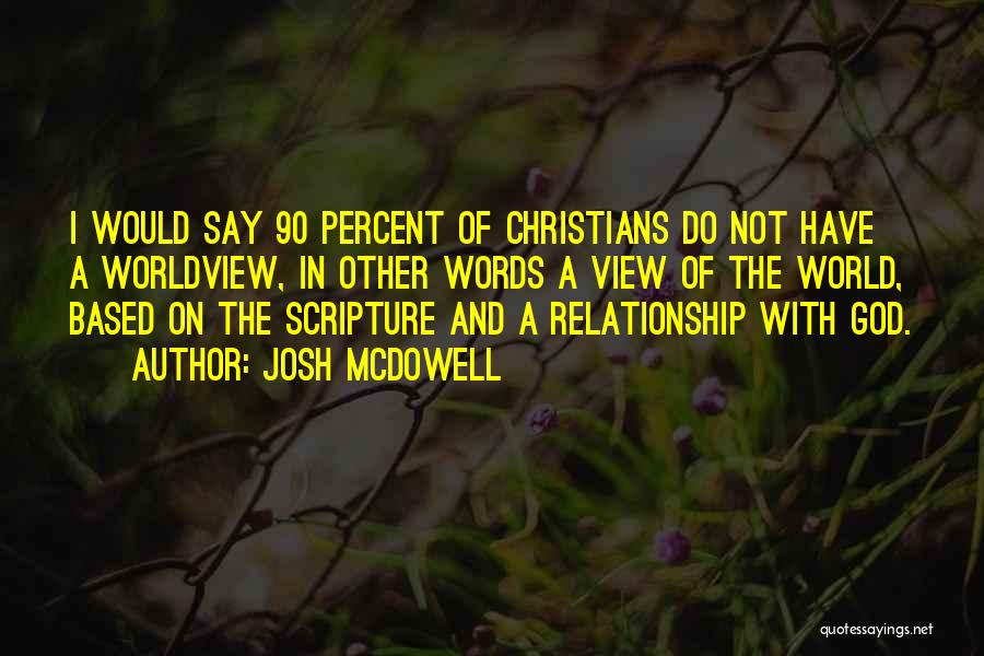 God Based Quotes By Josh McDowell