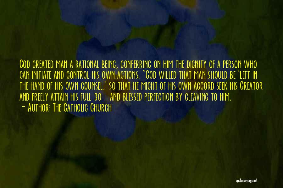 God Being In Control Quotes By The Catholic Church