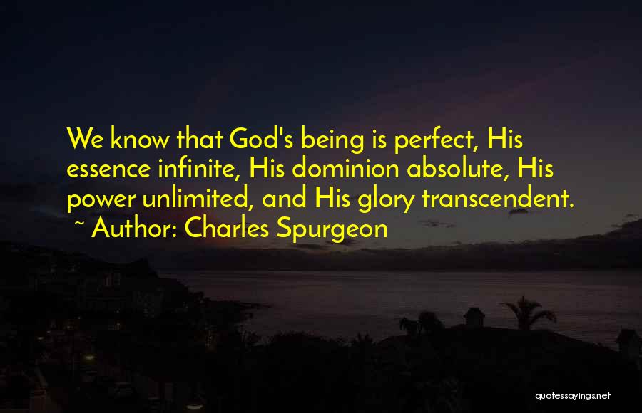 God Being Infinite Quotes By Charles Spurgeon