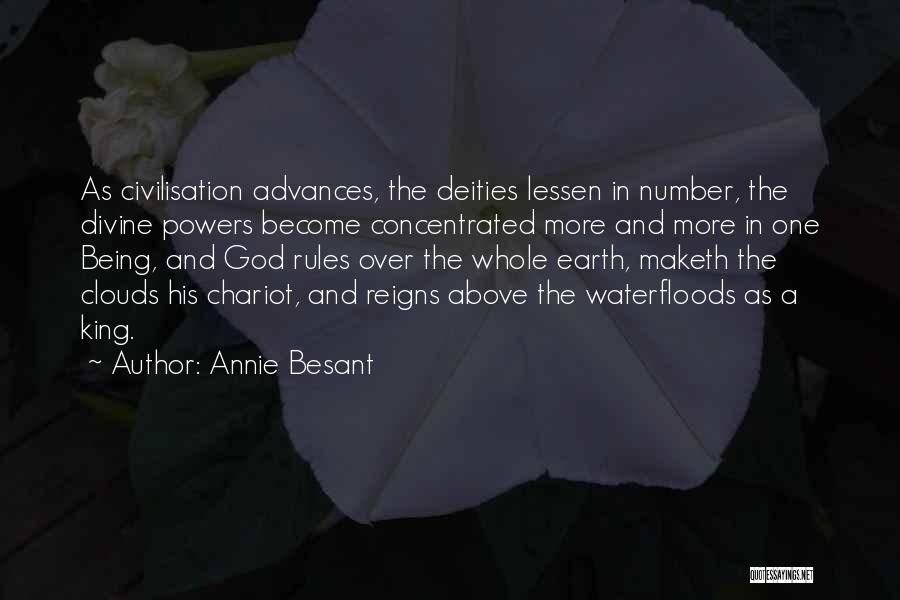 God Being King Quotes By Annie Besant