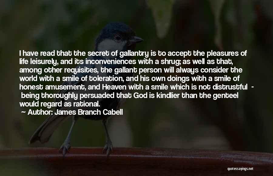 God Being With Us Always Quotes By James Branch Cabell