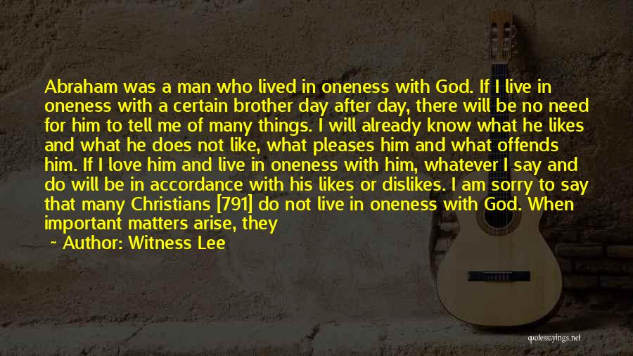 God Being With Us Quotes By Witness Lee