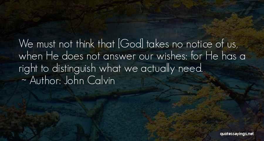 God Best Wishes Quotes By John Calvin