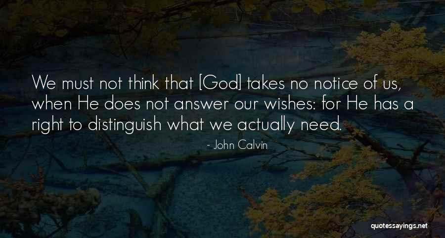 God Best Wishes Quotes By John Calvin