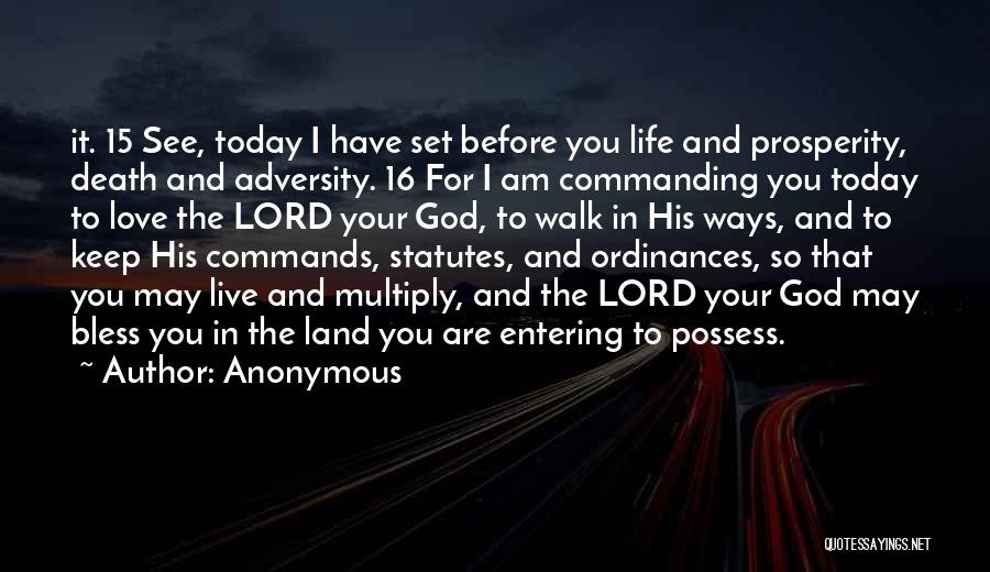 God Bless You Today Quotes By Anonymous