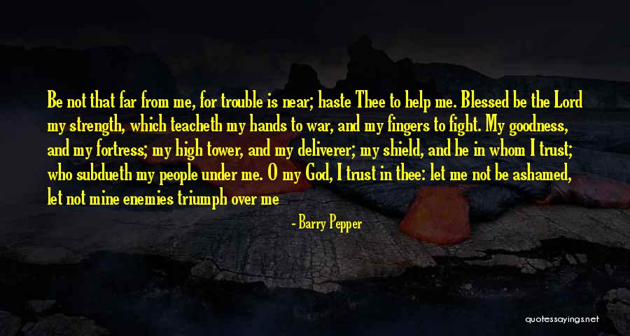 God Blessed Me Quotes By Barry Pepper