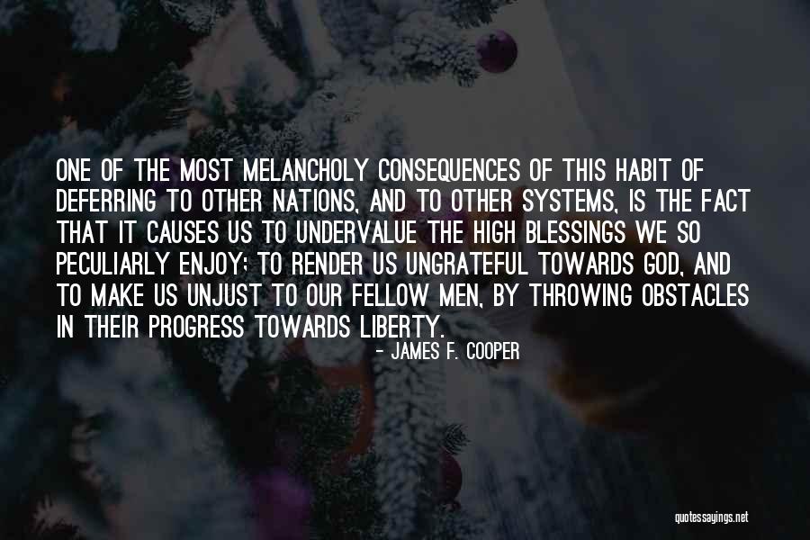 God Blessing Us Quotes By James F. Cooper God Blessing Us Quotes By James F. Cooper