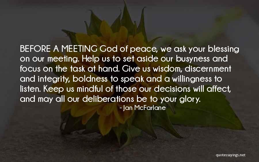 God Blessing Us Quotes By Jan McFarlane God Blessing Us Quotes By Jan McFarlane