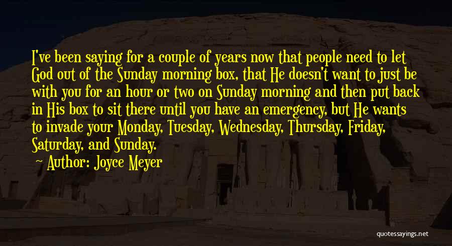 God Box Quotes By Joyce Meyer
