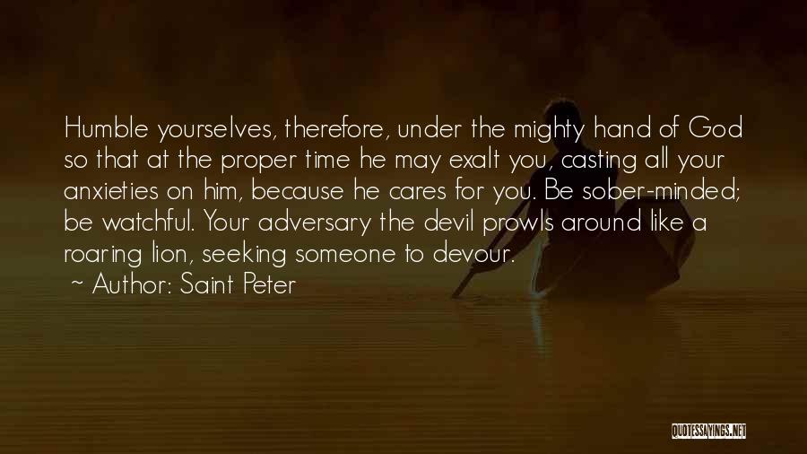 God Cares For You Quotes By Saint Peter