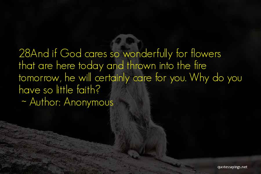 God Cares Quotes By Anonymous