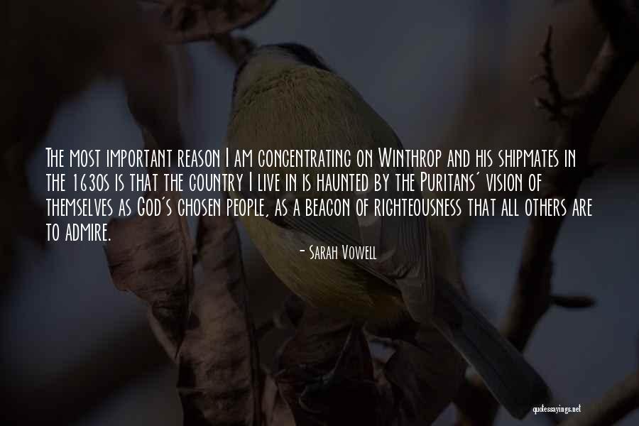God Chosen Quotes By Sarah Vowell God Chosen Quotes By Sarah Vowell