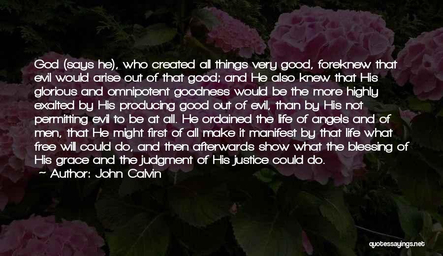 God Created Angels Quotes By John Calvin