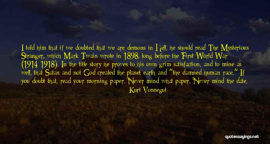 God Created Earth Quotes By Kurt Vonnegut God Created Earth Quotes By Kurt Vonnegut