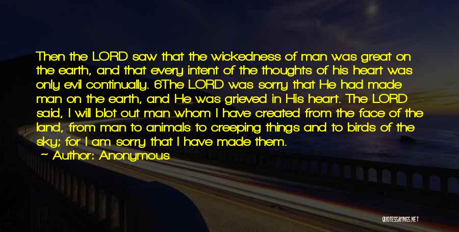 God Created Man Quotes By Anonymous