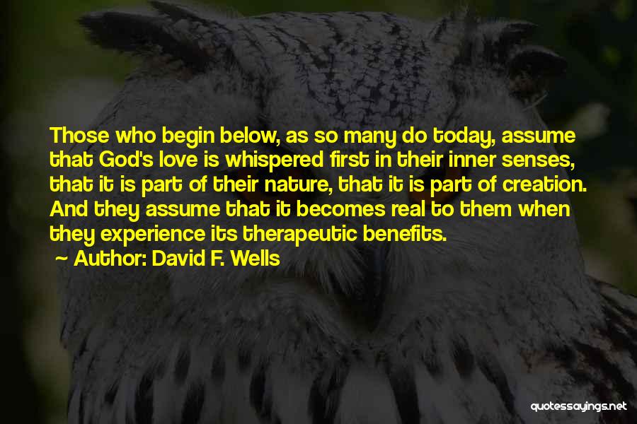 God Creation And Nature Quotes By David F. Wells
