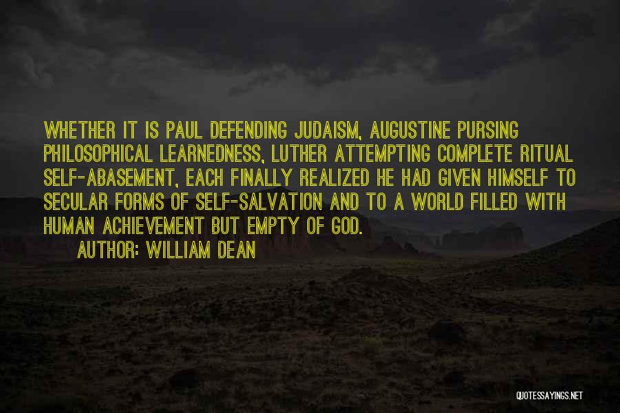 God Defending You Quotes By William Dean