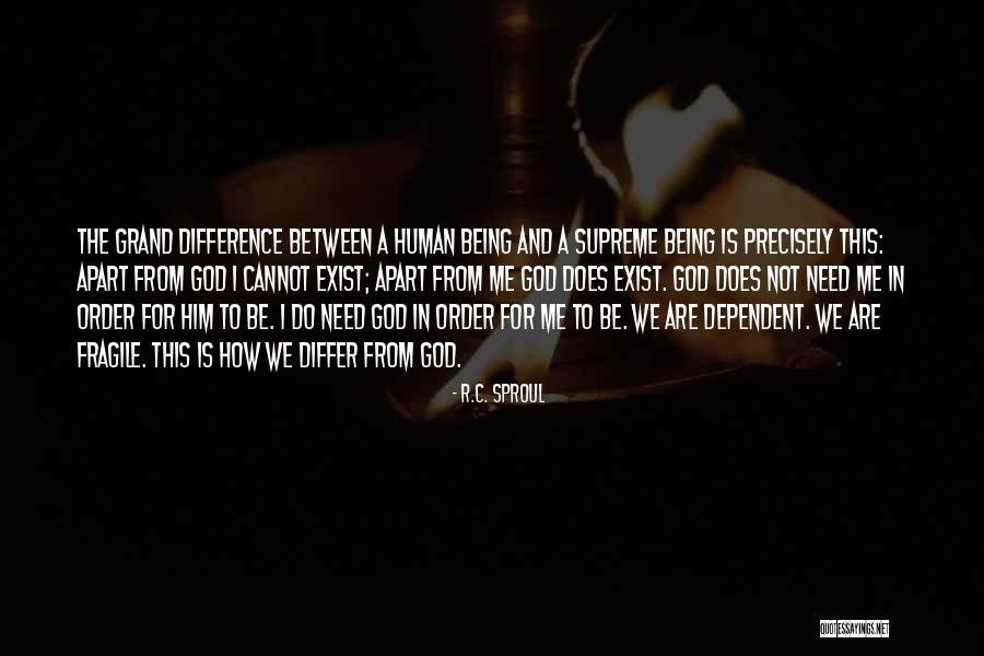 God Dependent Quotes By R.C. Sproul