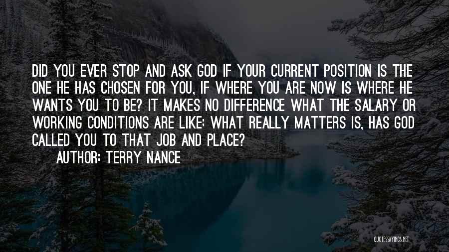 God Did It Quotes By Terry Nance