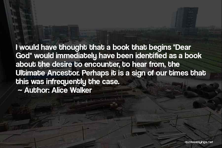 God Encounter Quotes By Alice Walker