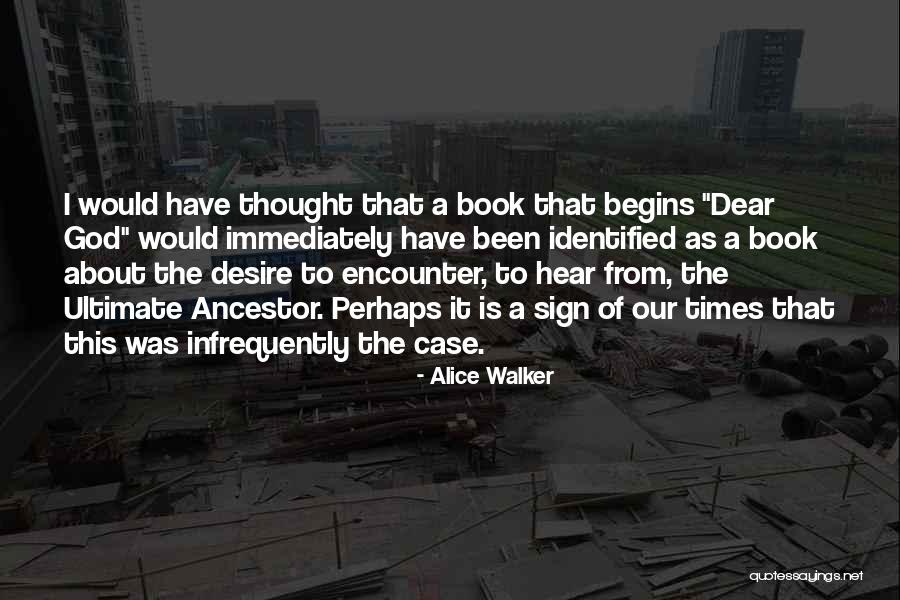 God Encounter Quotes By Alice Walker