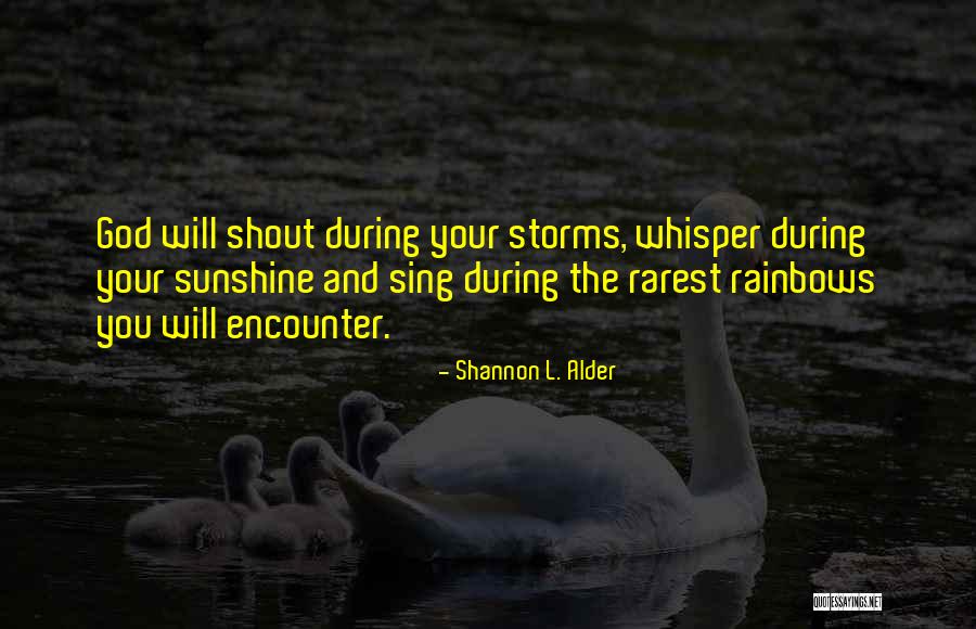 God Encounter Quotes By Shannon L. Alder