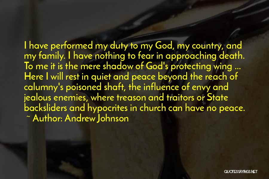 God Family Country Quotes By Andrew Johnson