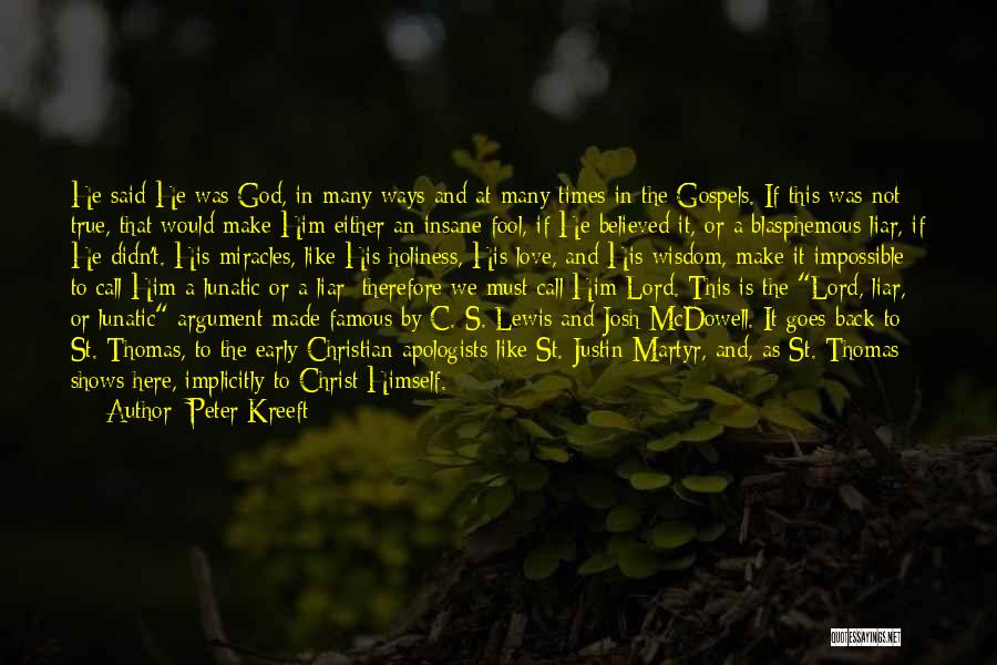 God Famous Quotes By Peter Kreeft