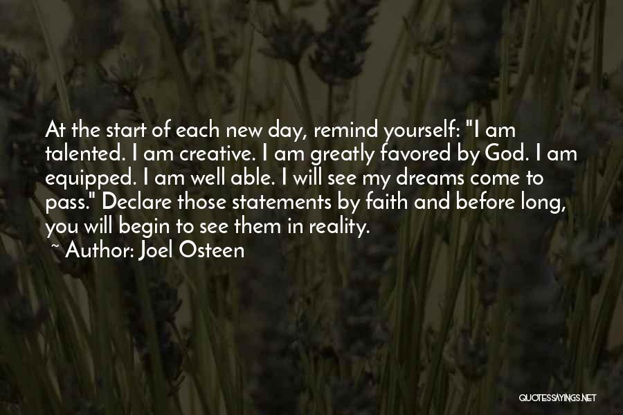 God Favored Quotes By Joel Osteen