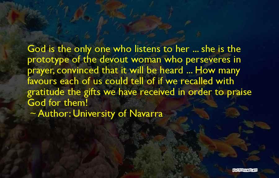 God Favours Quotes By University Of Navarra