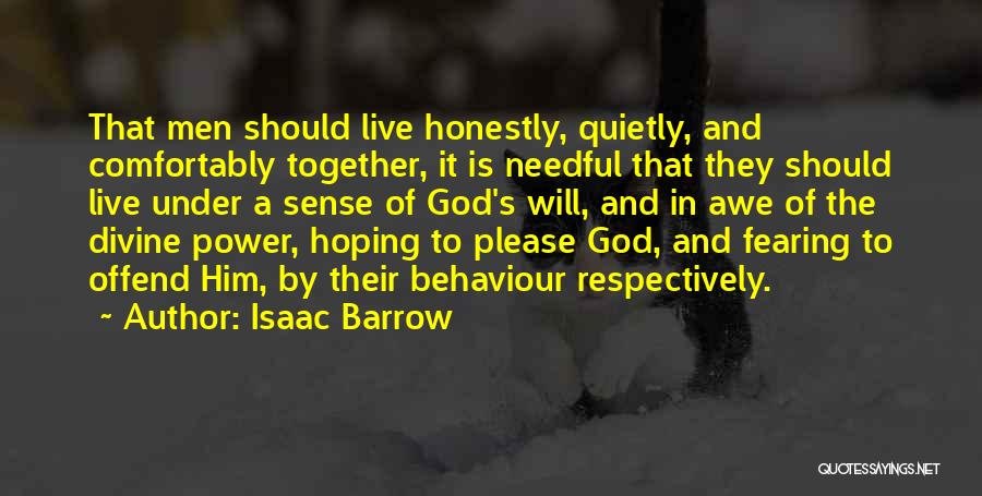 God Fearing Quotes By Isaac Barrow