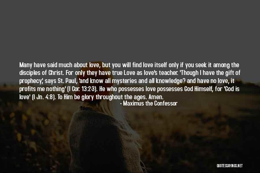 God Finding Love Quotes By Maximus The Confessor