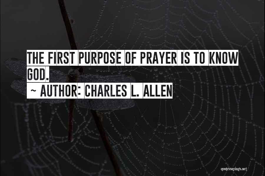 God First Quotes By Charles L. Allen