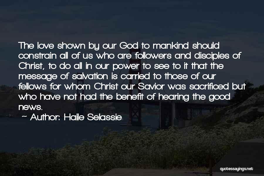 God Followers Quotes By Haile Selassie