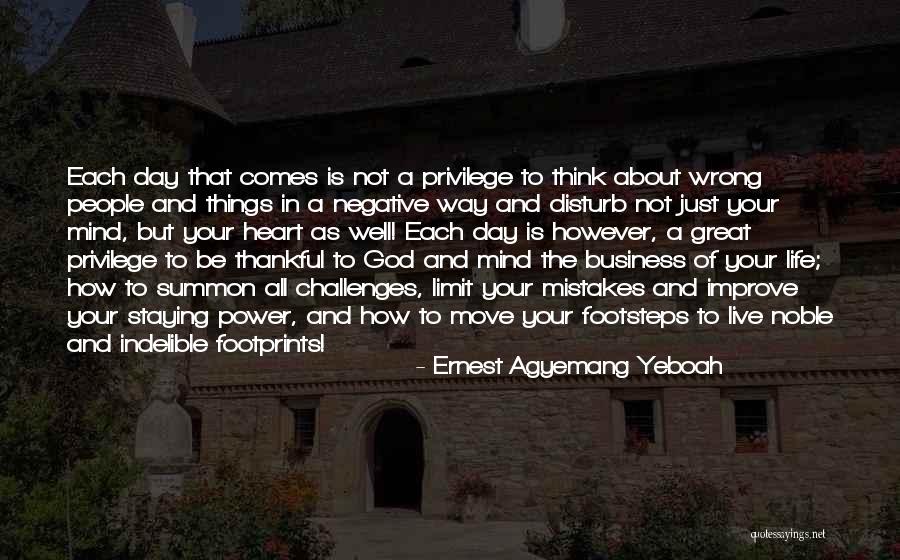 God Footsteps Quotes By Ernest Agyemang Yeboah