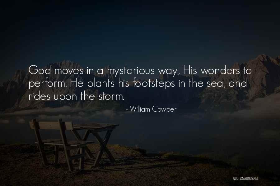 God Footsteps Quotes By William Cowper