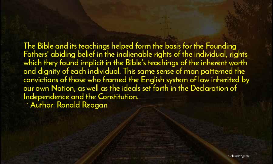 God Founding Fathers Quotes By Ronald Reagan