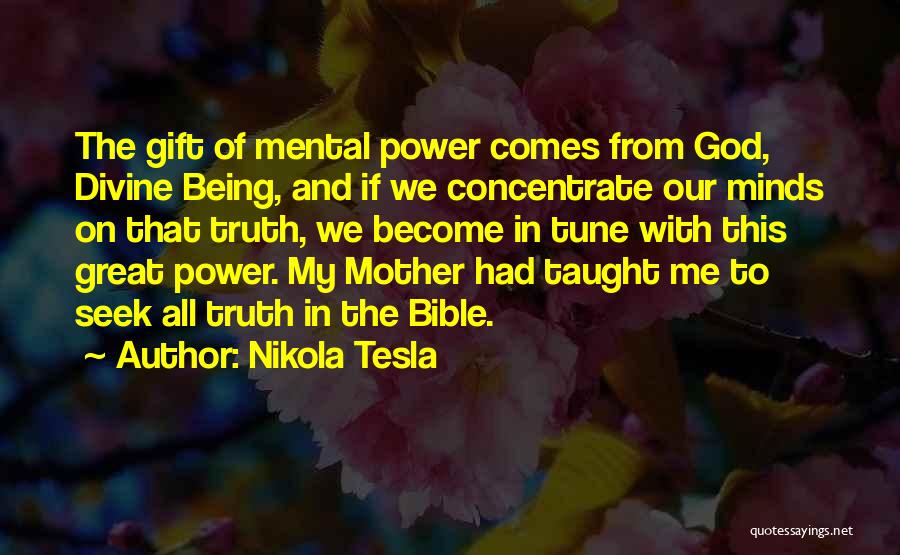 God From The Bible Quotes By Nikola Tesla