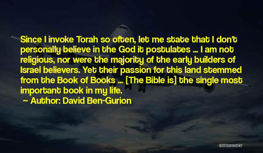 God From The Torah Quotes By David Ben-Gurion God From The Torah Quotes By David Ben-Gurion