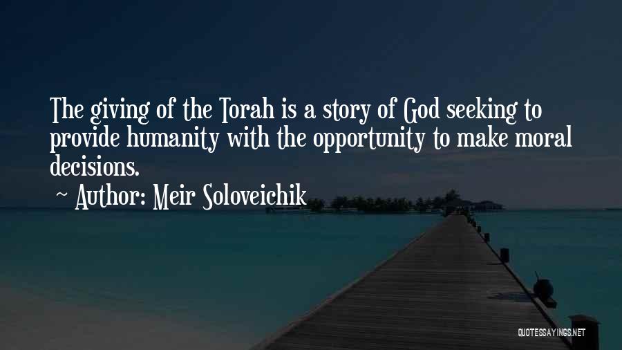 God From The Torah Quotes By Meir Soloveichik