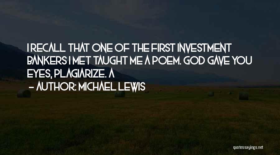 God Gave Me You Quotes By Michael Lewis