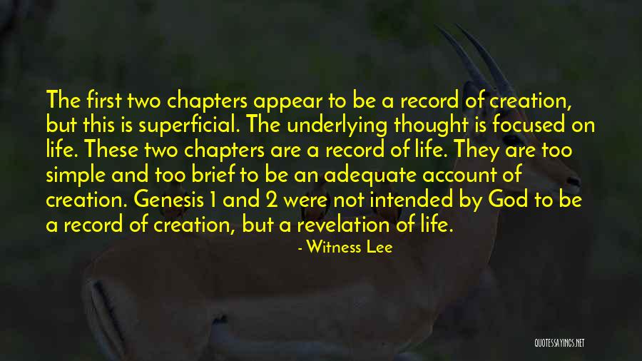 God Genesis Quotes By Witness Lee God Genesis Quotes By Witness Lee