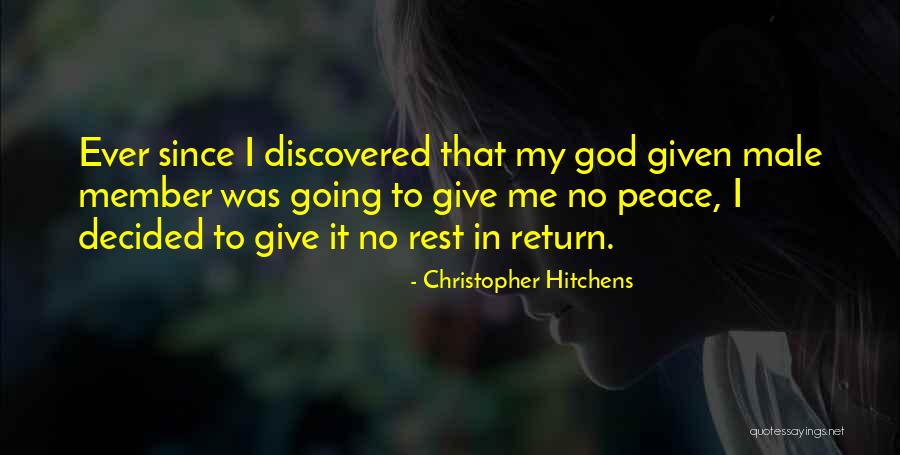 God Give Me Peace Quotes By Christopher Hitchens