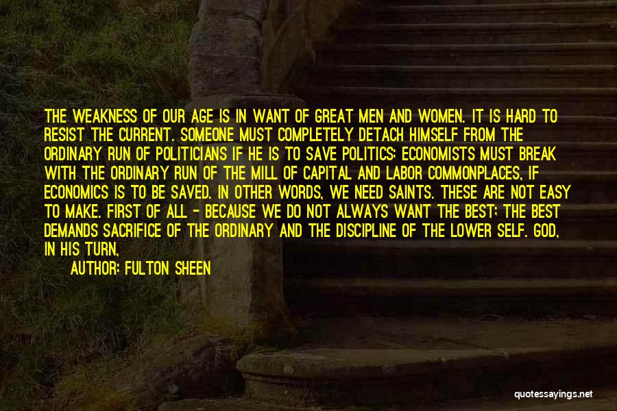 God Gives Best Quotes By Fulton Sheen